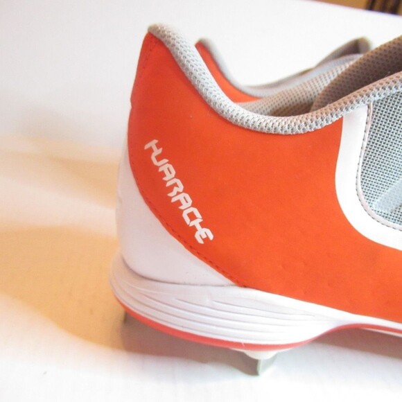 Nike Mens BSBL Huarache Baseball Shoes Orange 807126-061 Color Block Low Top 15M - Picture 5 of 7